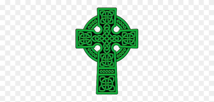 247x344 Зеленый Кельтский Крест Png - Кельтский Крест Png
