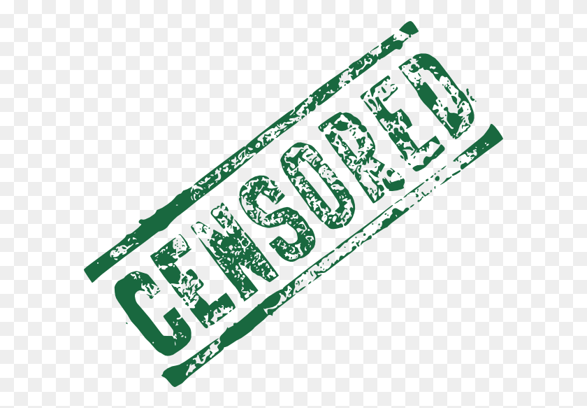 600x523 Green Censored Stamp Clip Art - Censored Clipart