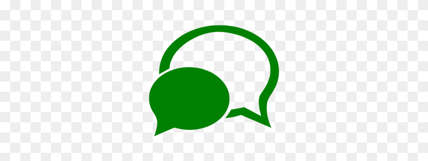 256x256 Green Chat Icon - Chat Icon PNG