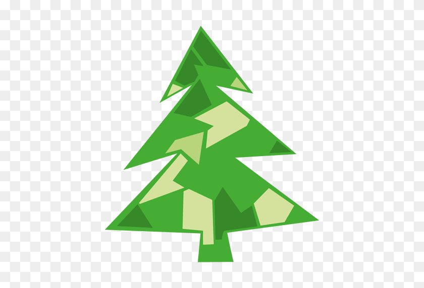 512x512 Значок Зеленая Рождественская Елка - Рождественская Елка Вектор Png