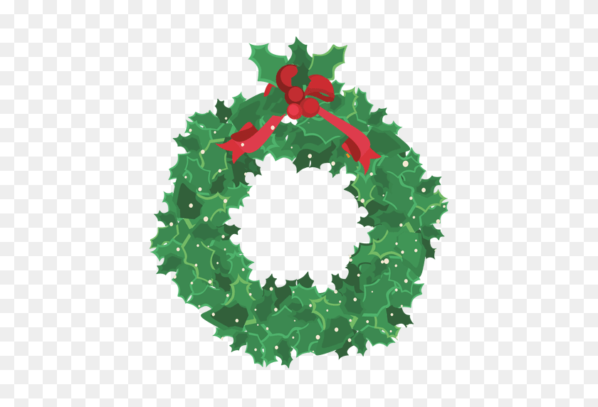 Green Christmas Wreath - Wreath PNG