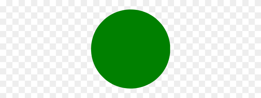 256x256 Green Circle Icon - Round Square PNG