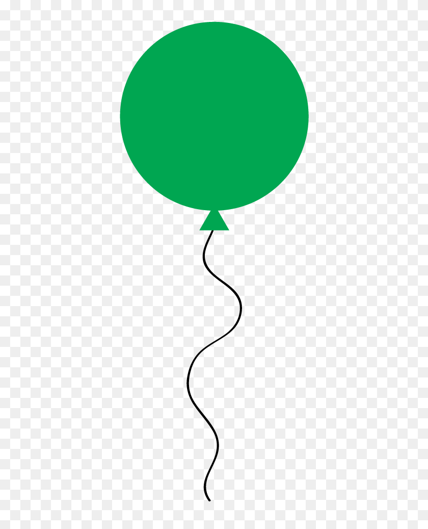 405x977 Green Clipart Baloon - Balloons Clipart PNG