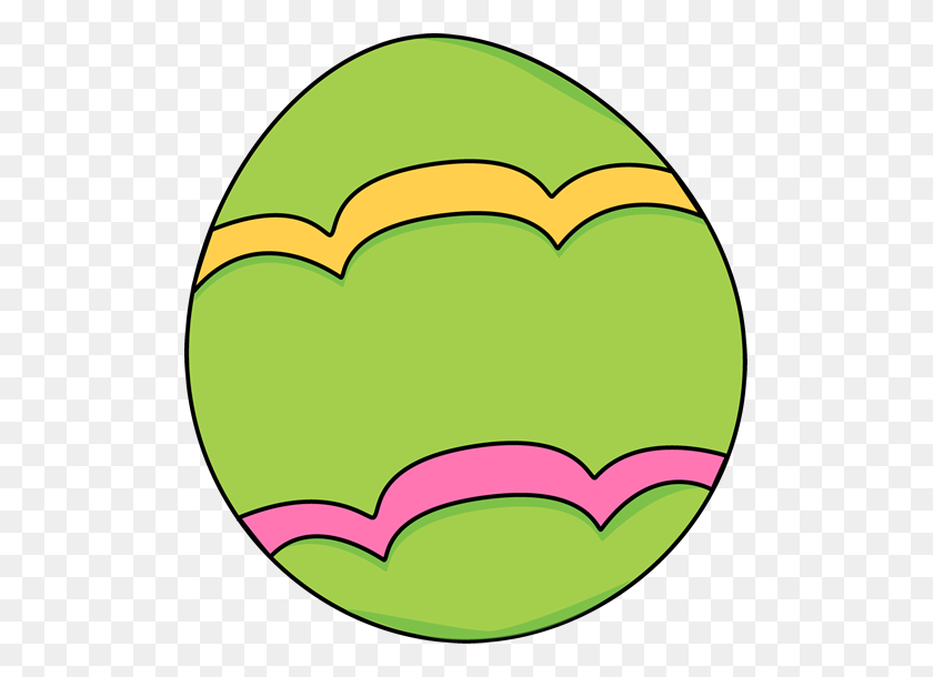 507x550 Пасхальные Яйца - Зеленый Клипарт