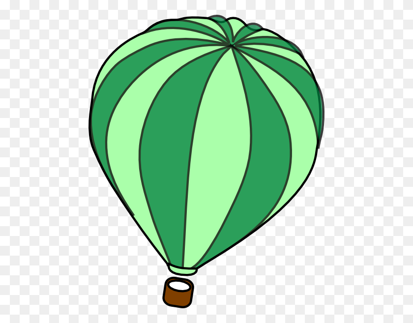 480x597 Green Clipart Hot Air Balloon - Free Hot Air Balloon Clip Art