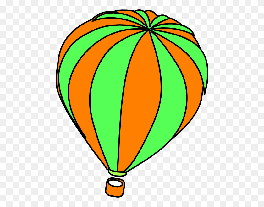 486x599 Green Clipart Hot Air Balloon - Hot Thermometer Clipart