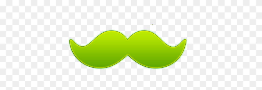 500x229 Green Clipart Moustache - Mustache Clipart