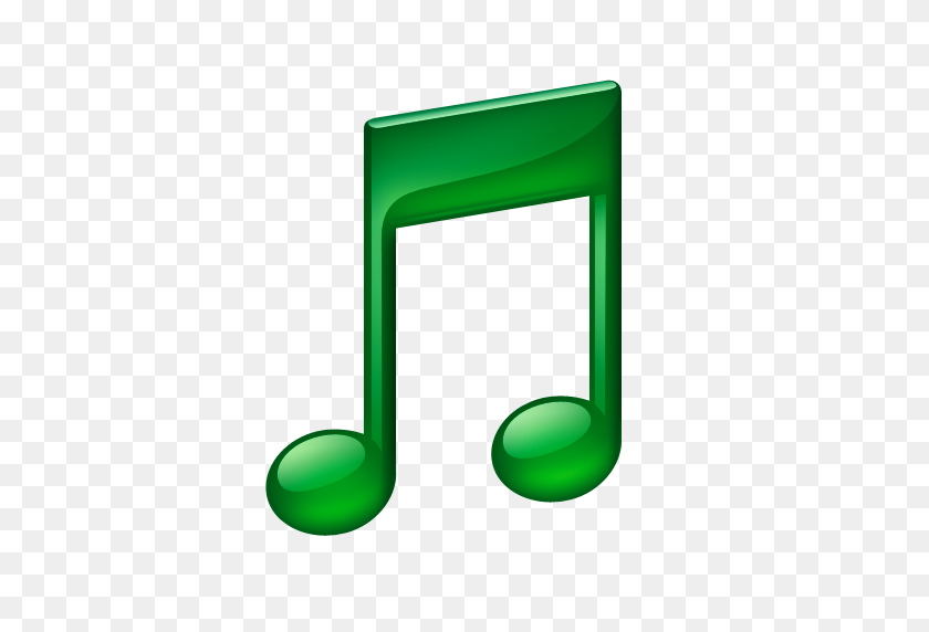 512x512 Зеленый Клипарт Музыкальная Нота - Музыкальная Нота Клипарт На Прозрачном Фоне