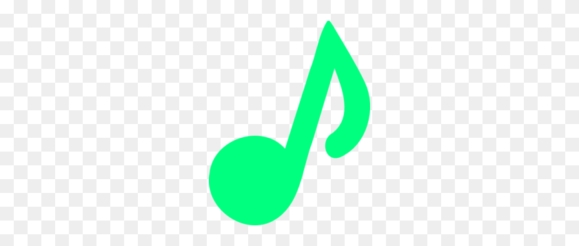 234x297 Зеленый Клипарт Музыкальная Нота - Музыкальные Ноты Границы Клипарт