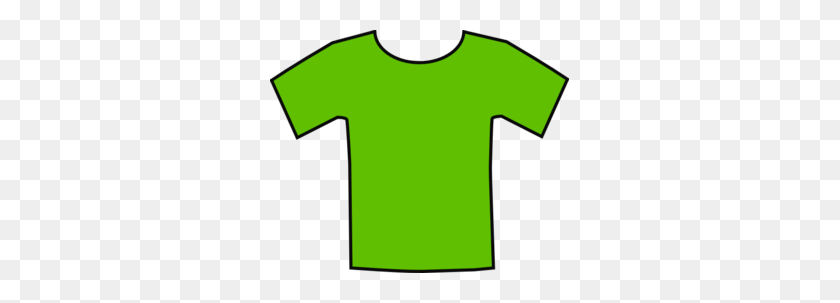 299x243 Green Clipart Tshirt - Blank T Shirt Clipart