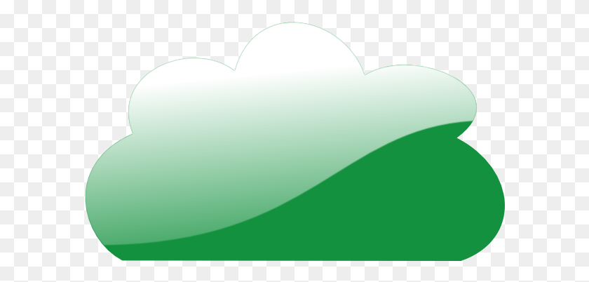 600x342 Green Cloud - Emerald City Clipart
