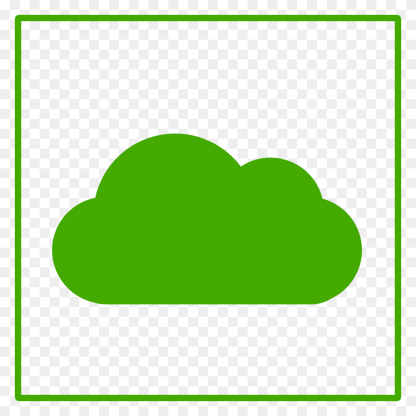 2400x2400 Green Cloud - Green Swirls Microsoft Clipart