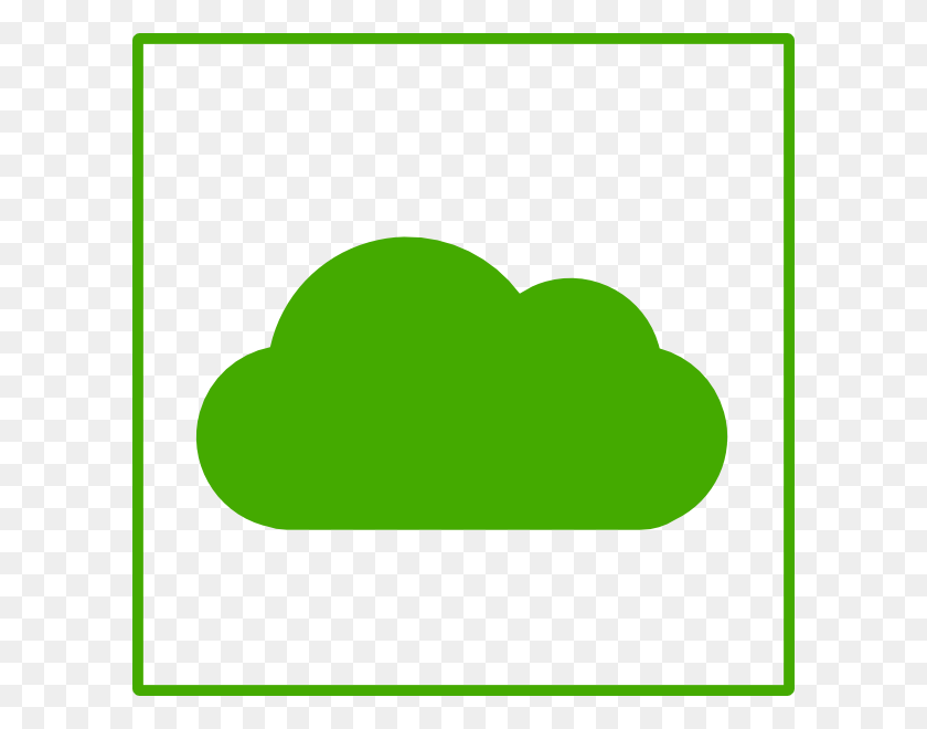 600x600 Green Cloud Icon Clip Arts Download - Cloud Clipart PNG