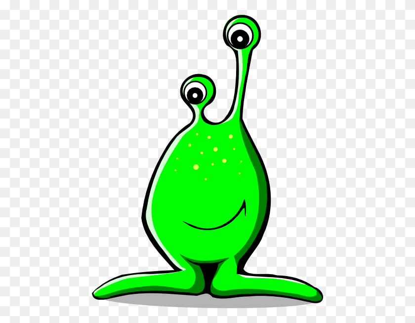 468x594 Green Comic Alien Clip Art Free Vector - Urinal Clipart