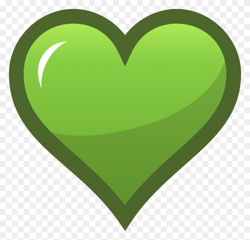 785x750 Зеленые Компьютерные Иконки Сердце Скачать Красный - Любимый Клипарт