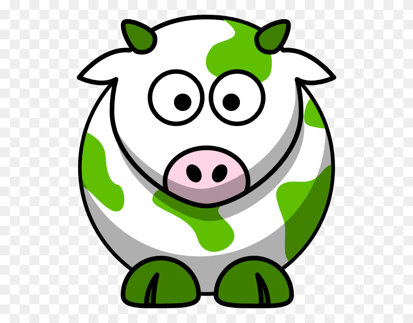 528x598 Green Cow Clip Art - Beef Cow Clipart