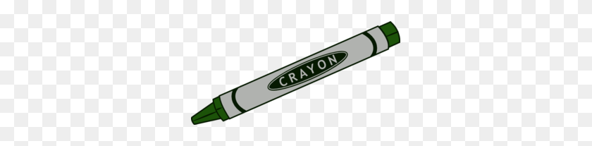297x147 Green Crayon Clip Art - White Crayon Clipart