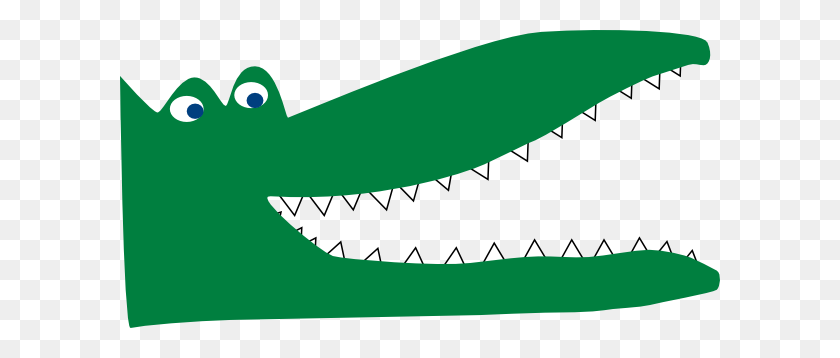 600x298 Зеленый Крокодил Png Клипарт Для Интернета - Крокодил Png
