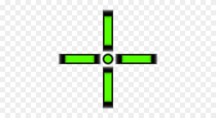 400x400 Green Cross Clipart Free Clipart - Crosshair Clipart