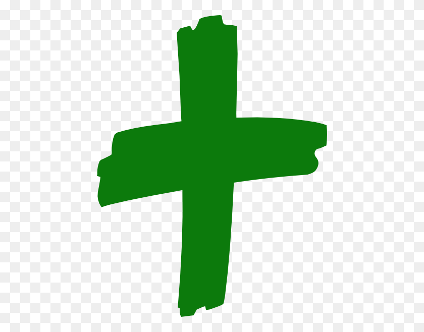 Знак белый крест на зеленом фоне