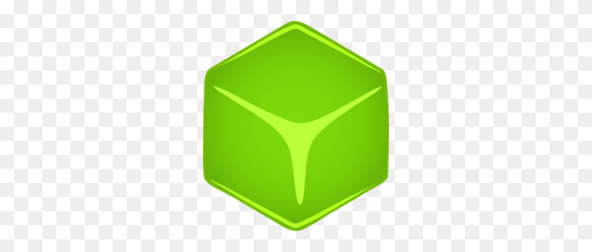 264x298 Green Cube Png, Clip Art For Web - Cube Clipart
