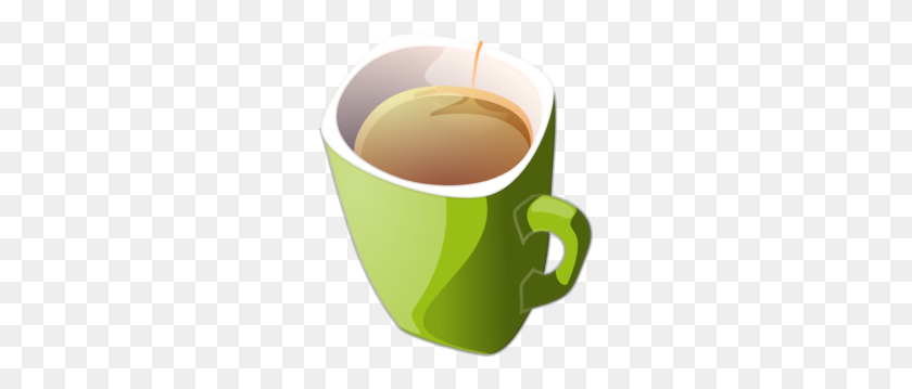 252x299 Green Cup Tea Clip Art - Tea Clipart