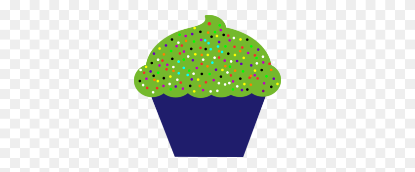 298x288 Green Cupcake Clipart - Cupcake Images Clipart