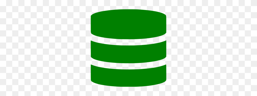 256x256 Icono De Base De Datos Verde - Base De Datos Png