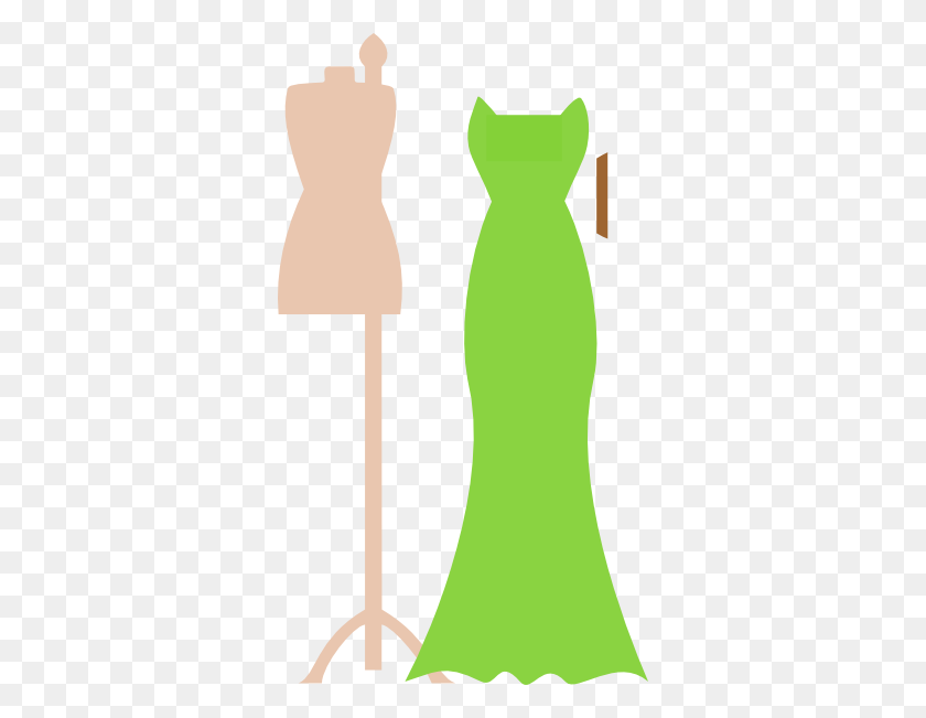336x591 Green Day Clipart Vestido Verde - Belle Dress Clipart
