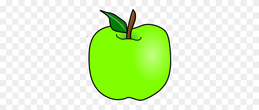 276x297 Зеленый Вкусный Яблочный Картинки - Вкусный Клипарт