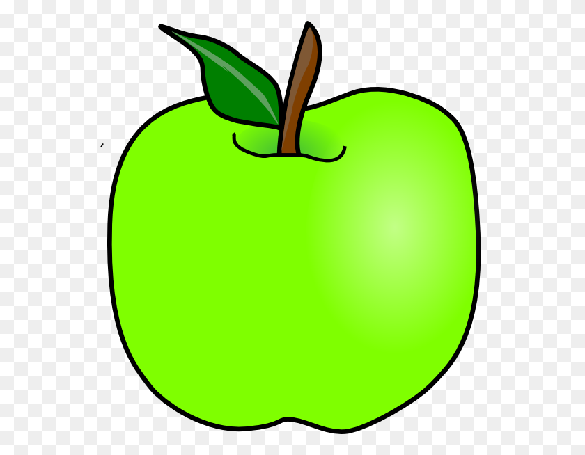 552x594 Green Delicious Apple Clip Art - Green Apple Clipart