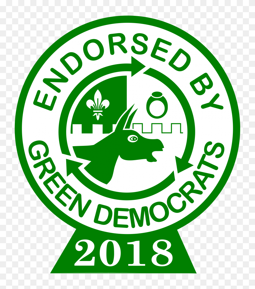 2196x2509 Green Dems Endorsement High Res Color - D20 PNG