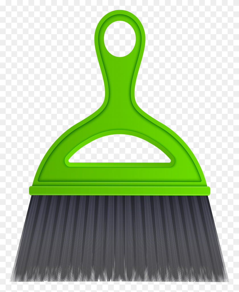 6459x8000 Green Desktop Sweep Cleaning Brush Png Clip Art - Makeup Brush Clipart
