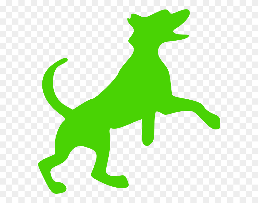 594x600 Green Dog Clip Art - Eco Friendly Clipart