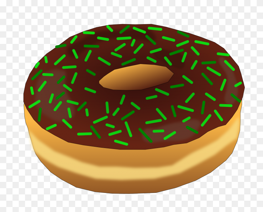 2400x1897 Green Donut Icons Png - Donut PNG