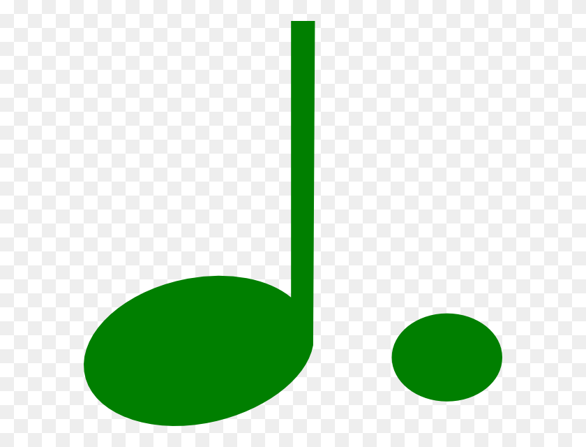 600x580 Зеленые Пунктирные Ноты Картинки - Музыкальные Ноты Клипарт Красочный