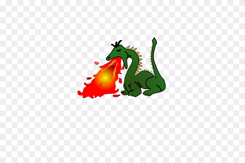 353x500 Dragón Verde - Dragón De Komodo Clipart