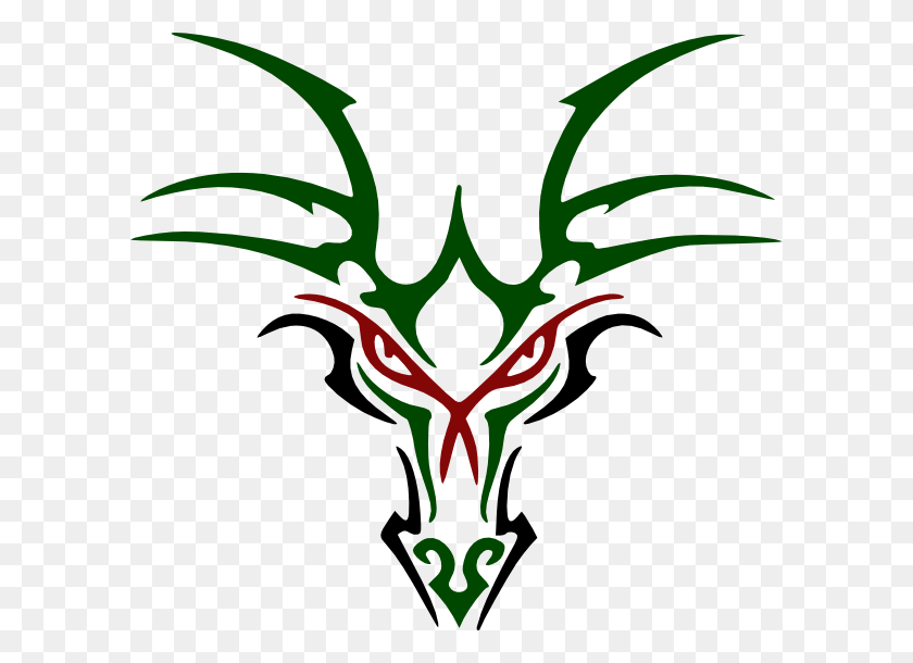 600x550 Зеленый Дракон Голова Картинки - Зеленый Дракон Клипарт