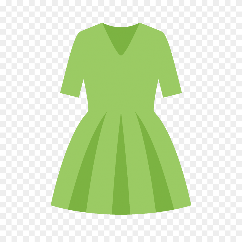 1600x1600 Значок Зеленое Платье - Платье Png