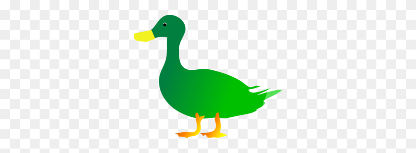 300x249 Green Duck Png, Clip Art For Web - Goose Clipart