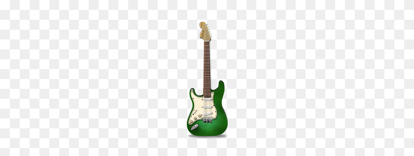 256x256 Green Electric Guitar Clip Art - Guitar PNG Clipart
