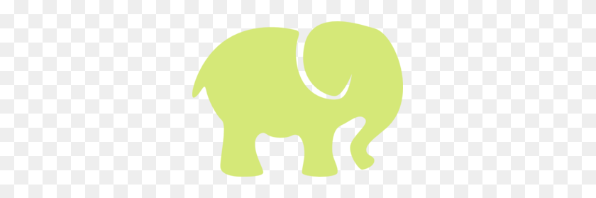 297x219 Green Elephant Png, Clip Art For Web - Elephant Clipart