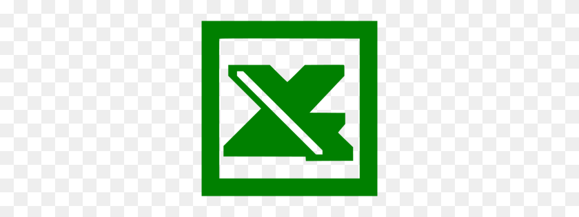256x256 Green Excel Icon - Excel Icon PNG