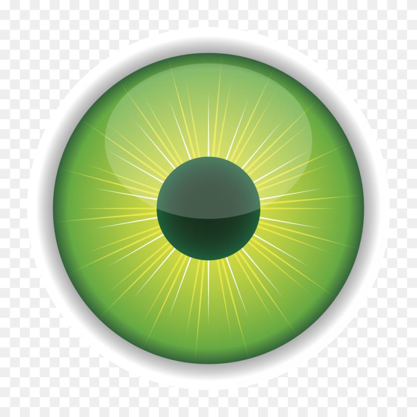 900x900 Green Eye Clip Art - Monster Eyeball Clipart