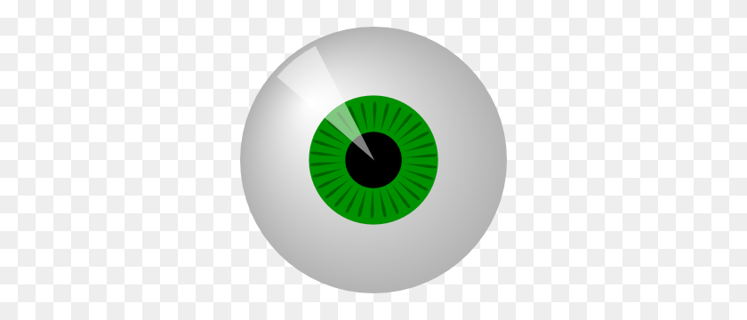 300x300 Green Eye Clip Art - Monster Eyeball Clipart