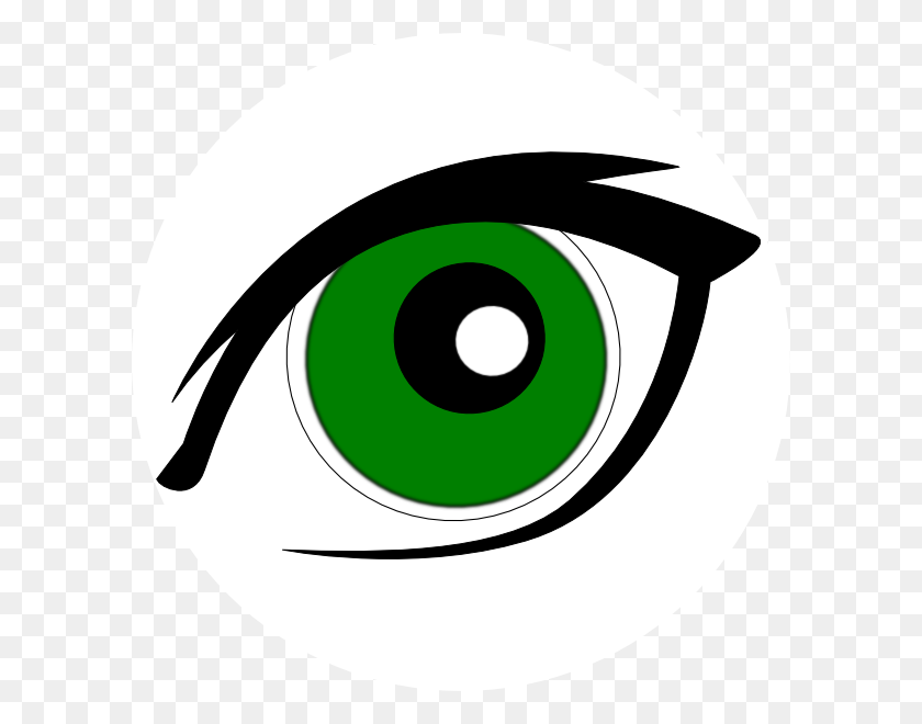 600x600 Клипарт Зеленые Глаза - Клипарт Ясности