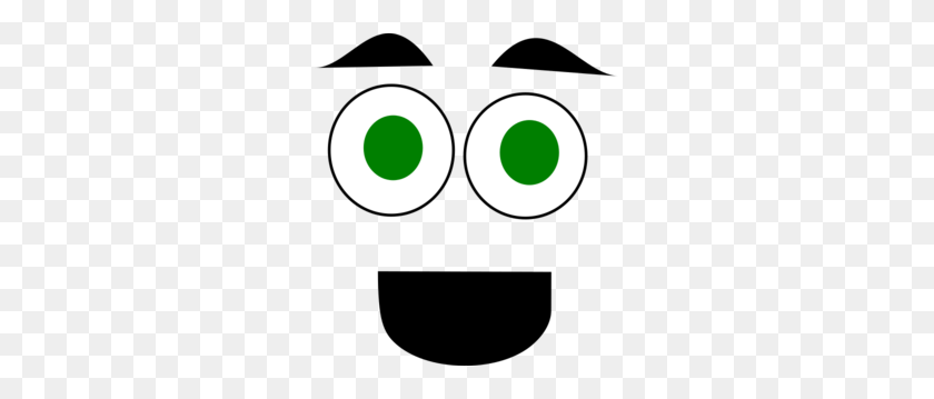 273x299 Green Eyed Happy Face Clip Art - Face Talking Clipart