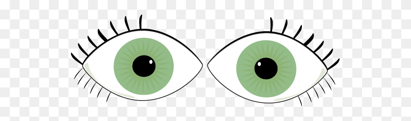 549x189 Green Eyes Clipart - Sense Of Sight Clipart