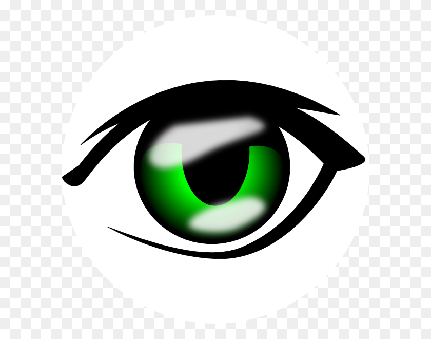 600x600 Клипарт Зеленые Глаза Карие Глаза - Глаза Глядя Вверх Клипарт