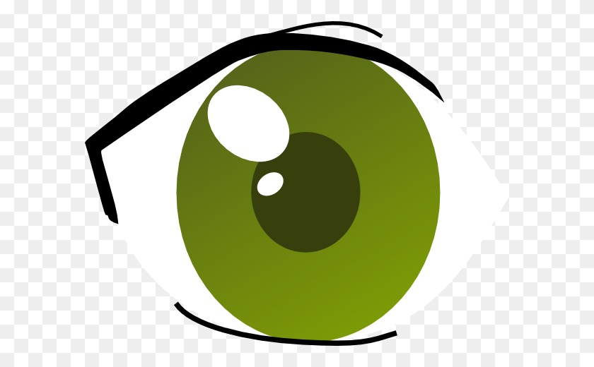 600x460 Зеленые Глаза Клипарт Картинки - Закрытые Глаза Клипарт